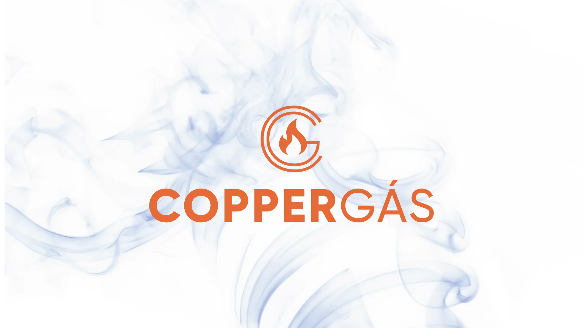 Logotipo da Copper Gás com fumaça